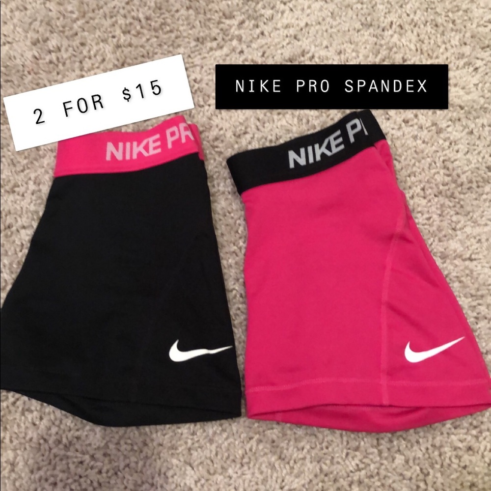 Two NIKE Pro Spandex